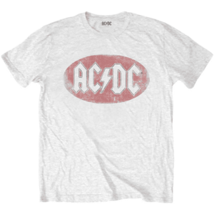 AC/DC Tričko Oval Logo Vintage White XL vyobraziť