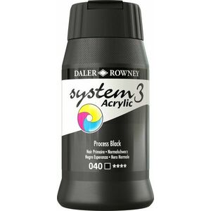 Daler Rowney System3 Akrylová farba Process Black 500 ml 1 ks vyobraziť