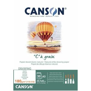 Canson Pad Càgrain A3 180 g White Skicár vyobraziť