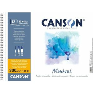 Canson Sp Montval Cold Pressed 41 x 32 cm 300 g Natural White Skicár vyobraziť