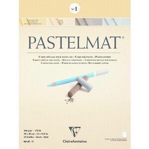 Clairefontaine Pastelmat Glued Pad N1 Skicár 30 x 40 cm 360 g vyobraziť