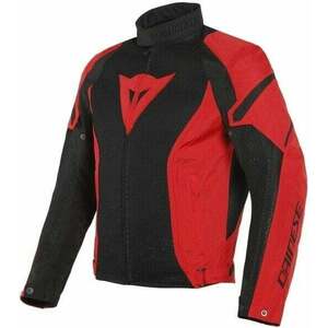 Dainese Air Crono 2 Black/Lava Red 48 Textilná bunda vyobraziť