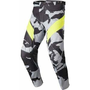 Alpinestars Racer Tactical Pants Gray/Camo/Yellow Fluorescent 34 Motokrosové nohavice vyobraziť