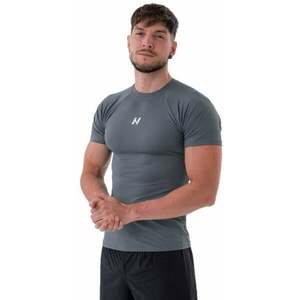 Nebbia Functional Slim-fit T-shirt Grey L Fitness tričko vyobraziť