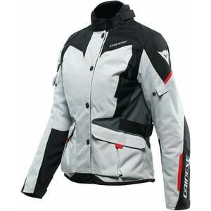 Dainese Tempest 3 D-Dry® Lady Glacier Gray/Black/Lava Red 40 Textilná bunda vyobraziť