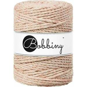 Bobbiny 3PLY Macrame Rope 5 mm 100 m Peach Shake Špagát vyobraziť