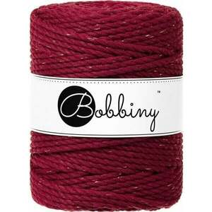 Bobbiny 3PLY Macrame Rope 5 mm 100 m Golden Wine Red Špagát vyobraziť