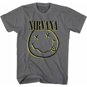 Nirvana Tričko Inverse Happy Face Unisex Charcoal Grey M vyobraziť