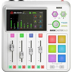 Rode RODECaster Duo WH White Podcastový mixpult vyobraziť