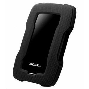 ADATA Externý HDD 1TB USB 3.1 HD330, BLACK COLOR BOX, čierny (gumový, nárazu odolný) vyobraziť