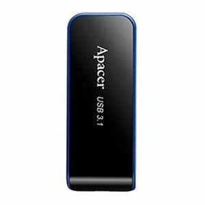 Apacer USB flash disk, USB 3.0, 32GB, AH356, čierny, AP32GAH356B-1, USB A, s výsuvným konektorom vyobraziť