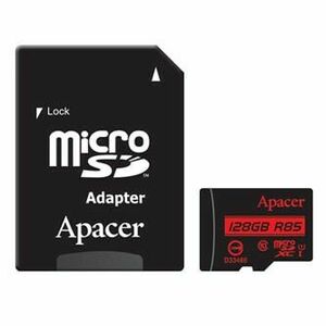 Apacer pamäťová karta Secure Digital Card V10, 128 GB, micro SDXC, AP128GMCSX10U5-R, UHS-I U1 (Class 10), s adaptérom vyobraziť