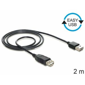 Delock kábel EASY-USB 2.0-A samec > USB 2.0-A samica, predlžujúca 2 m vyobraziť