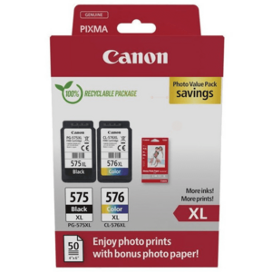 CANON PG-575-XL - originálna cartridge, čierna + farebná vyobraziť