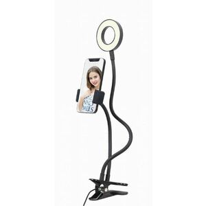 GEMBIRD selfie kampička LED krúžok s držiakom telefónu, USB vyobraziť