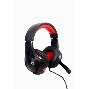 GEMBIRD slúchadlá s mikrofónom GHS-U-5.1-01, gaming, 5.1 surround, čierno-červená, USB vyobraziť