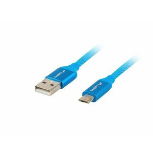 LANBERG Micro USB (M) na USB-A (M) 2.0 kábel 1m, modrý, rýchle nabíjanie 3.0 vyobraziť