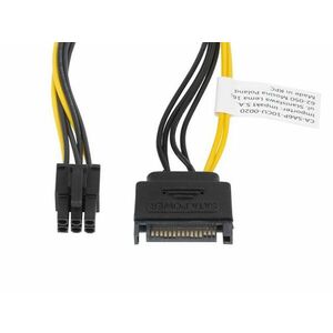 LANBERG SATA (M) na PCI EXPRESS (M) 6 PIN kábel 20cm vyobraziť