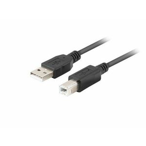 LANBERG USB-A (M) na USB-B (M) 2.0 kábel 3m, čierny vyobraziť