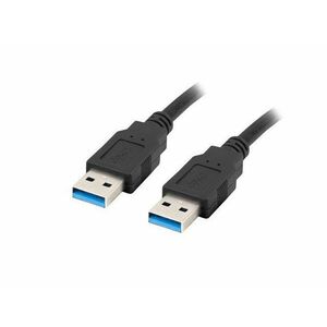 LANBERG USB-A M/M 3.0 kábel 0, 5m, čierny vyobraziť