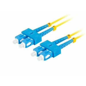 LANBERG optický patch cord SM SC/UPC-SC/UPC duplex 5m LSZH G657A1 priemer 3mm, farba žltá vyobraziť