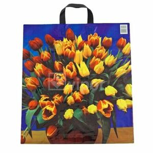 Taška PE s uchom 44x50cm Tulipány vyobraziť