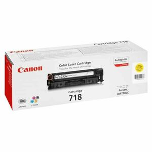 CANON CRG718 Y - originálny toner, žltý, 2900 strán vyobraziť