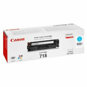 CANON CRG718 C - originálny toner, azúrový, 2900 strán vyobraziť