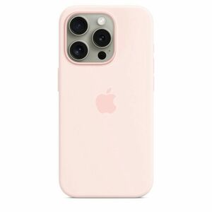 iPhone 15 Pro Silicone Case with MS - Light Pink vyobraziť