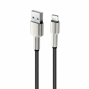 COLORWAY KABEL USB APPLE LIGHTNING (HEAD METAL) 2.4A 1M BLACK (CW-CBUL046-BK) vyobraziť