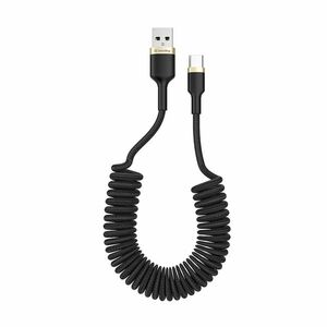 COLORWAY KABEL USB TYPE-C (SPIRAL) 2.4A 1M, BLACK (CW-CBUC051-BK) vyobraziť