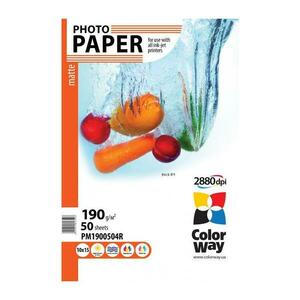 COLORWAY FOTOPAPIER MATNY 190G/M, 50KS, 10X15, PM1900504R vyobraziť