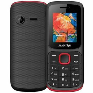 Aligator D210 Dual SIM, Čierno-červený vyobraziť