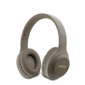 Guess Classic Silver Logo Bluetooth Stereo Headphone Brown vyobraziť