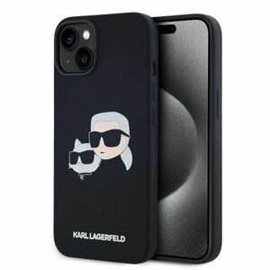 Karl Lagerfeld Liquid Silicone Double Heads Magsafe Zadní Kryt pro iPhone 14 Black vyobraziť