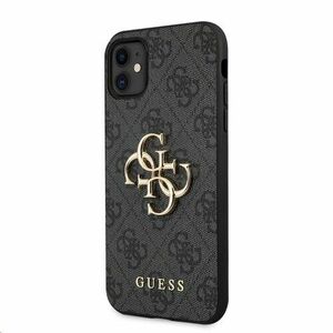 Puzdro Guess GUHCN614GMGGR PU 4G Metal Logo iPhone 11 - šedé vyobraziť