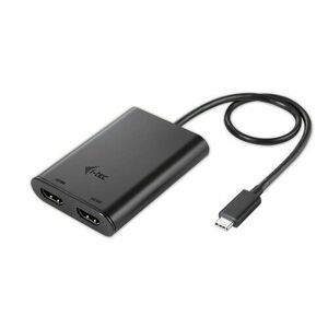 Adaptér i-tec USB-C/Dual HDMI 4K Čierny vyobraziť