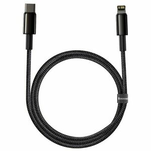 Baseus CATLWJ-01 Tungsten Gold Fast Charge Kabel USB-C to Lightning 20W 1m Black vyobraziť