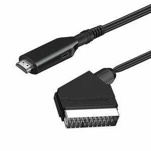 mobilNET prepojovací kábel/redukcia HDMI na SCART, 1m, čierny vyobraziť