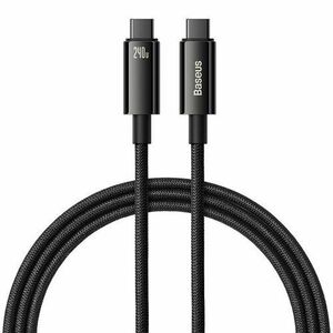 Baseus CAWJ040101 Tungsten Gold Fast Charging Datový Kabel USB-C - USB-C 240W 2m Black vyobraziť