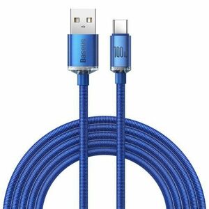 Baseus CAJY000503 Crystal Shine Series Datový Kabel USB - USB-C 100W 2m Blue vyobraziť