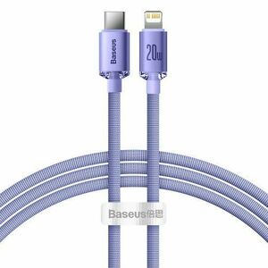 Baseus CAJY000205 Crystal Shine Series Datový Kabel USB-C - Lightning 20W 1, 2m Purple vyobraziť