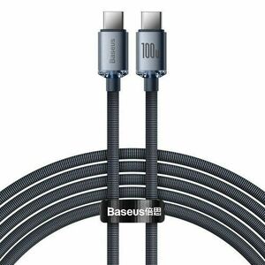 Baseus CAJY000701 Crystal Shine Series Datový Kabel USB-C - USB-C 100W 2m Black vyobraziť