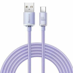 Baseus CAJY000505 Crystal Shine Series Datový Kabel USB - USB-C 100W 2m Purple vyobraziť