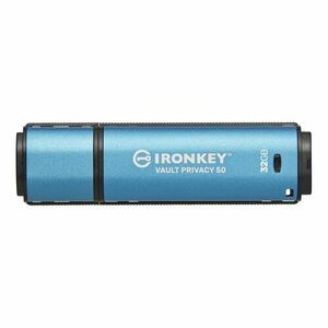 Kingston IronKey Vault Privacy 50/32GB/USB 3.2/USB-A/Modrá vyobraziť