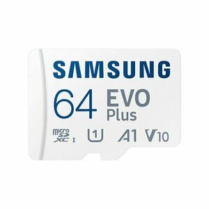 Samsung EVO Plus/micro SDXC/64GB/UHS-I U1 / Class 10/+ Adaptér/Bílá vyobraziť