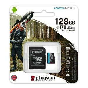 Kingston pamätová karta 128GB micro SDXC Canvas Go! Plus (class 10) 170 MB/s + adaptér vyobraziť