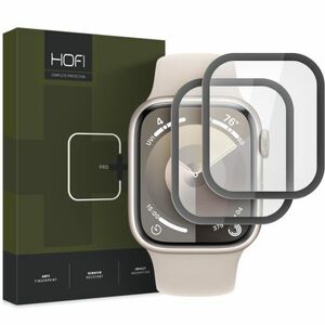 HOFI Hybrid 2x ochranné sklo na Apple Watch 7 / 8 / 9 41mm, čierne vyobraziť