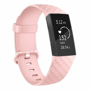 BStrap Silicone Diamond (Large) remienok na Fitbit Charge 3 / 4, sand pink (SFI008C18) vyobraziť