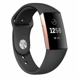 BStrap Silicone (Small) remienok na Fitbit Charge 3 / 4, black (SFI007C01) vyobraziť